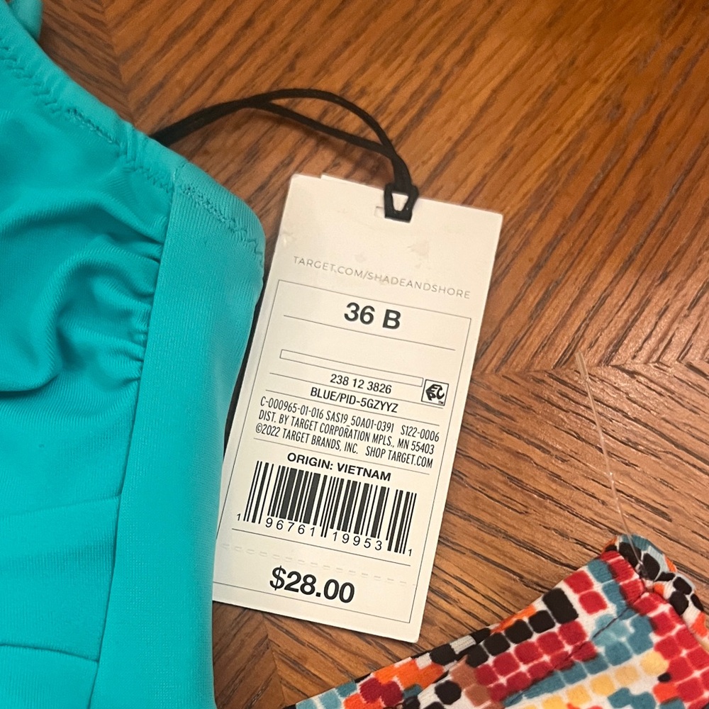 Massimo Teal And Patterned Bikini Set - image 4